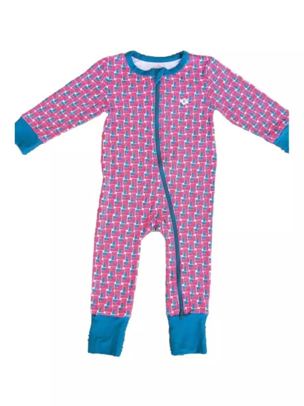 BURLEBO American flag zipper pajamas